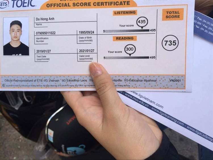 Bằng toeic có giá trị bao lâu