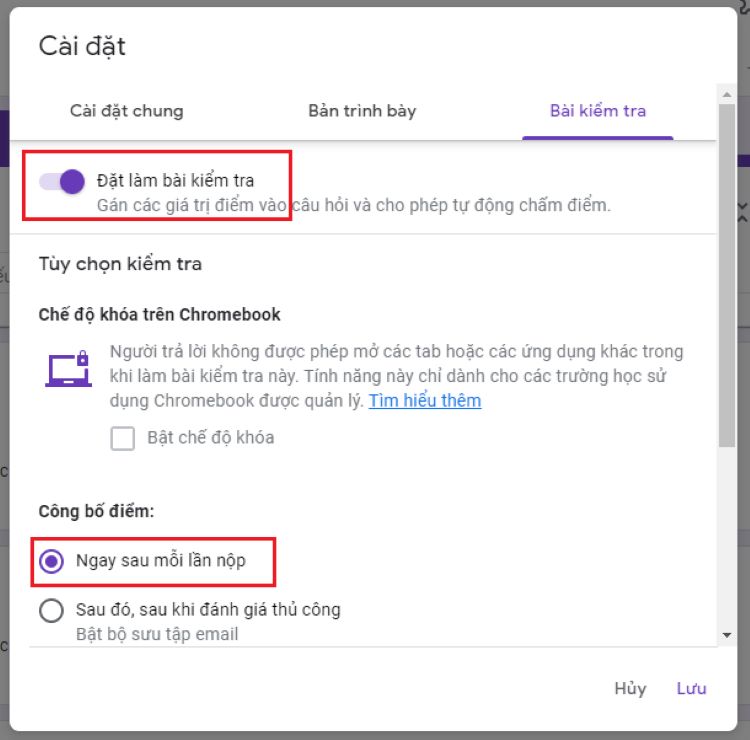 Google form có phát hiện gian lận không